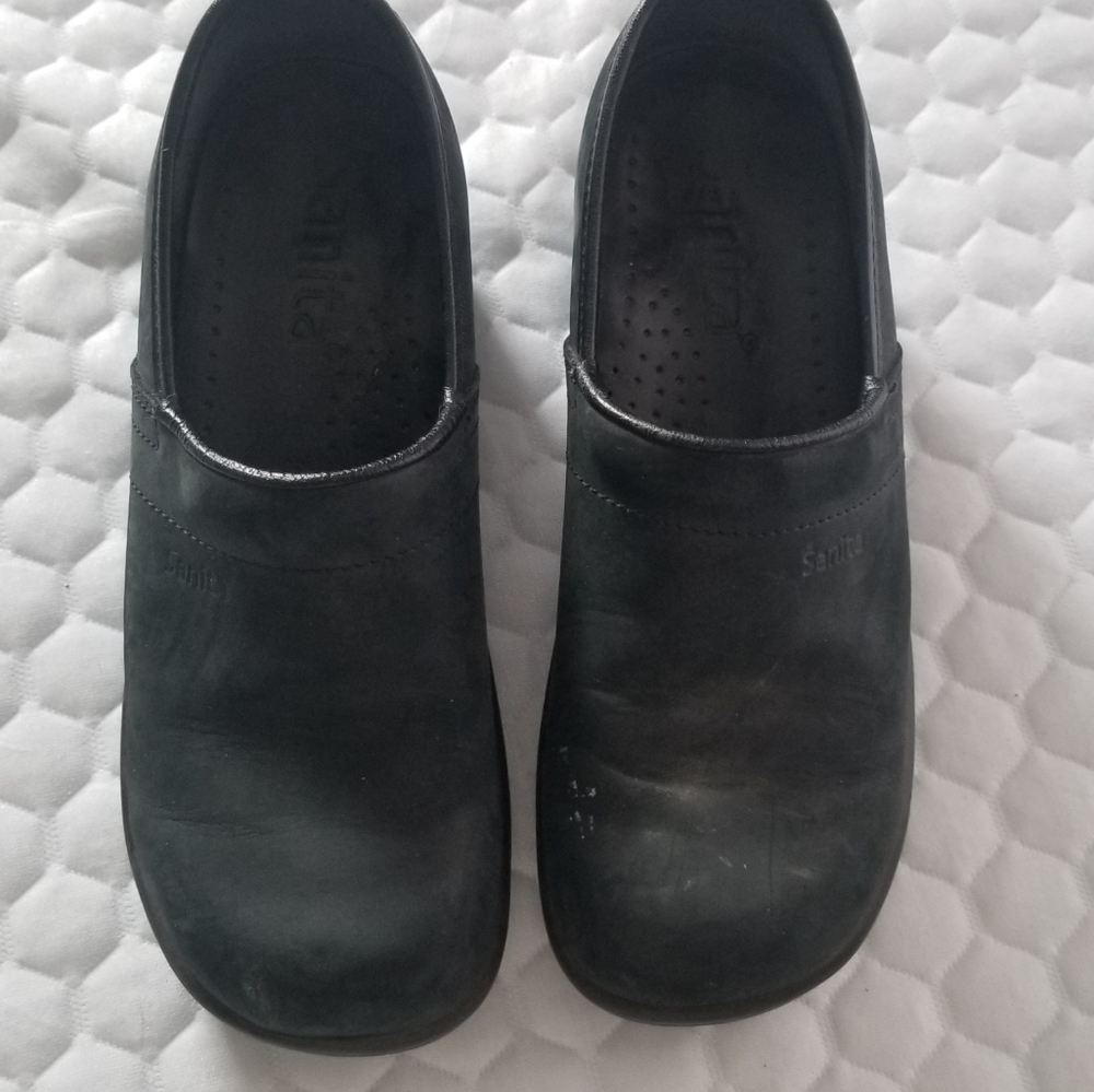 Sanita Black Clogs Size 39